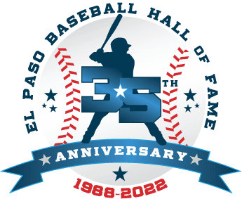 El Paso Baseball Hall of Fame 35th Anniversary Logo